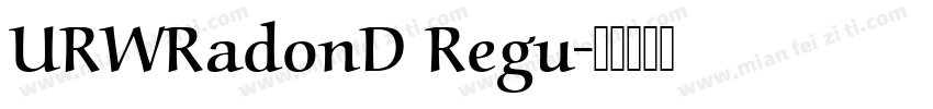 URWRadonD Regu字体转换